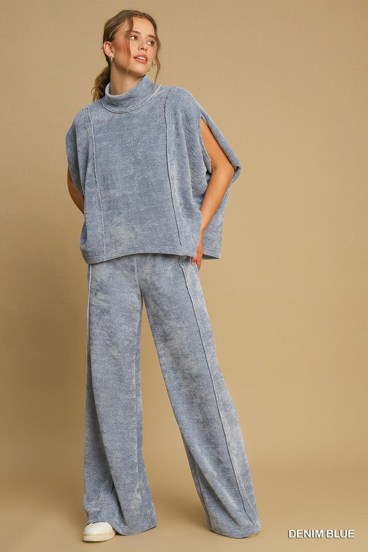 Corduroy Denim blue set