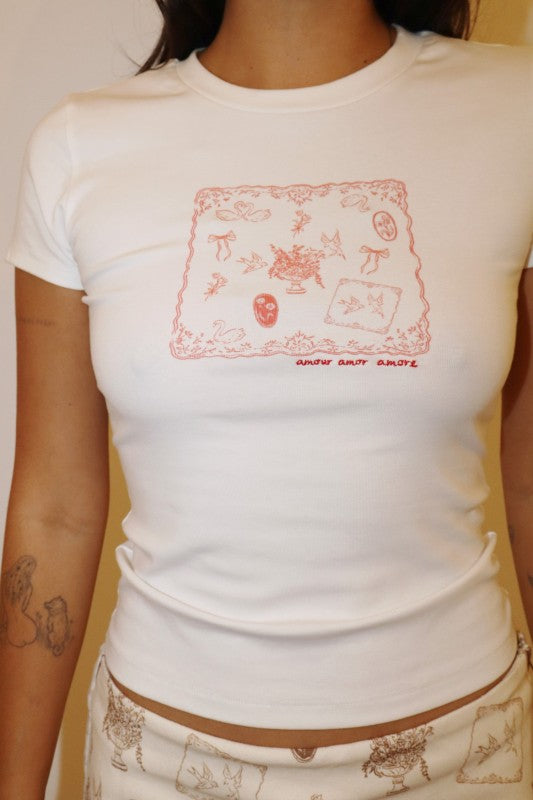 daydream sketch baby tee