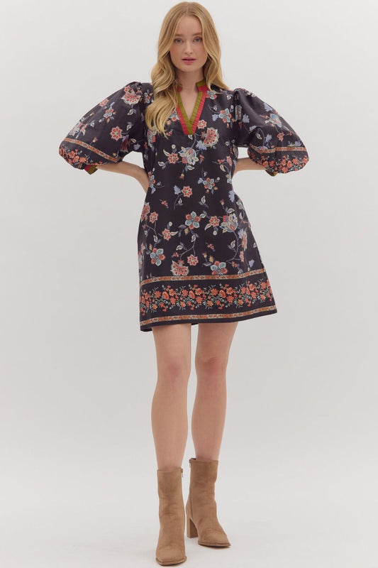 stella black mini dress