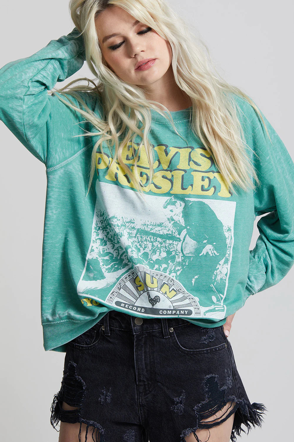 Sun Records x Elvis Presley Sweatshirt by Recycled Karma