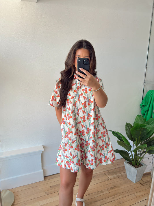 Mia floral mini dress