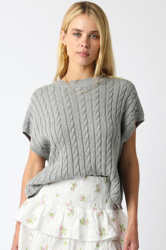 Aleesia Sweater top heather grey