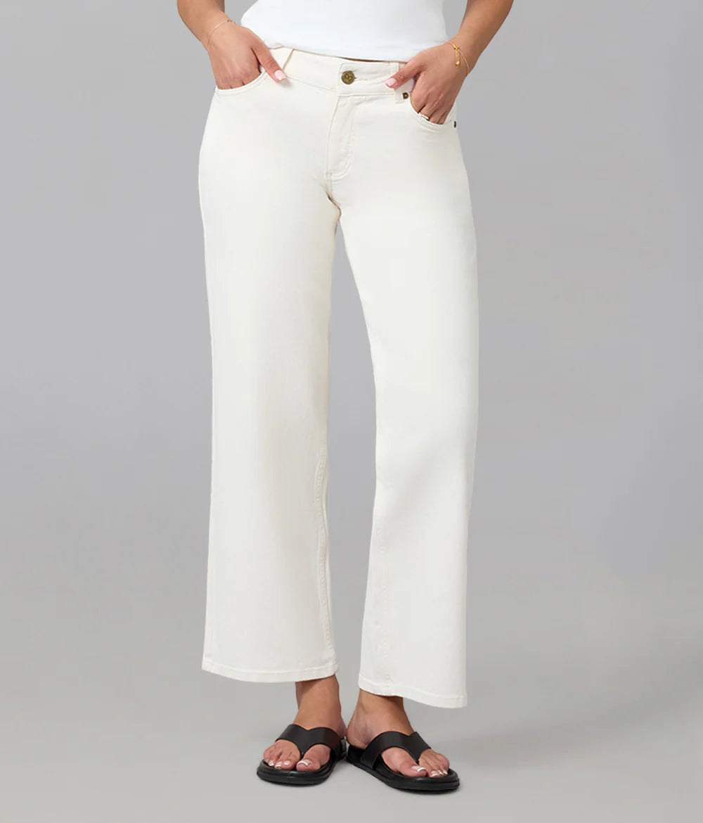 rAW MID RISE STRAIGHT JEANS LOLA