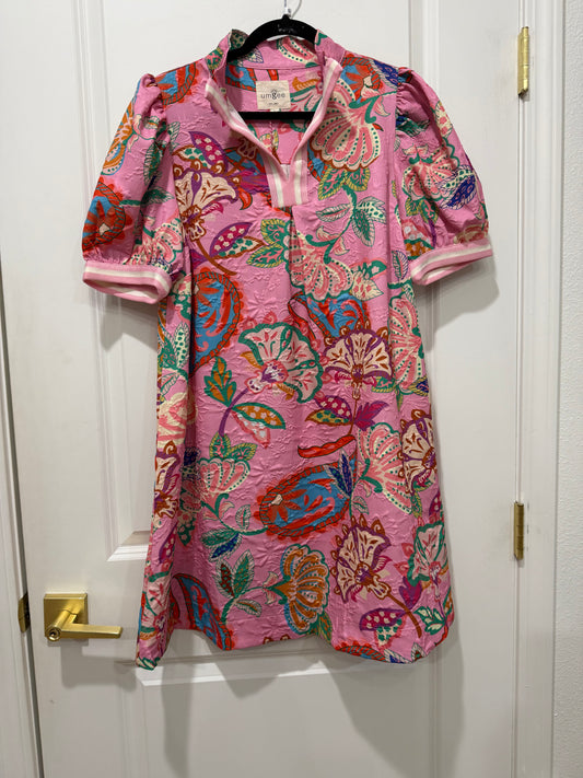 pinky mix mini dress