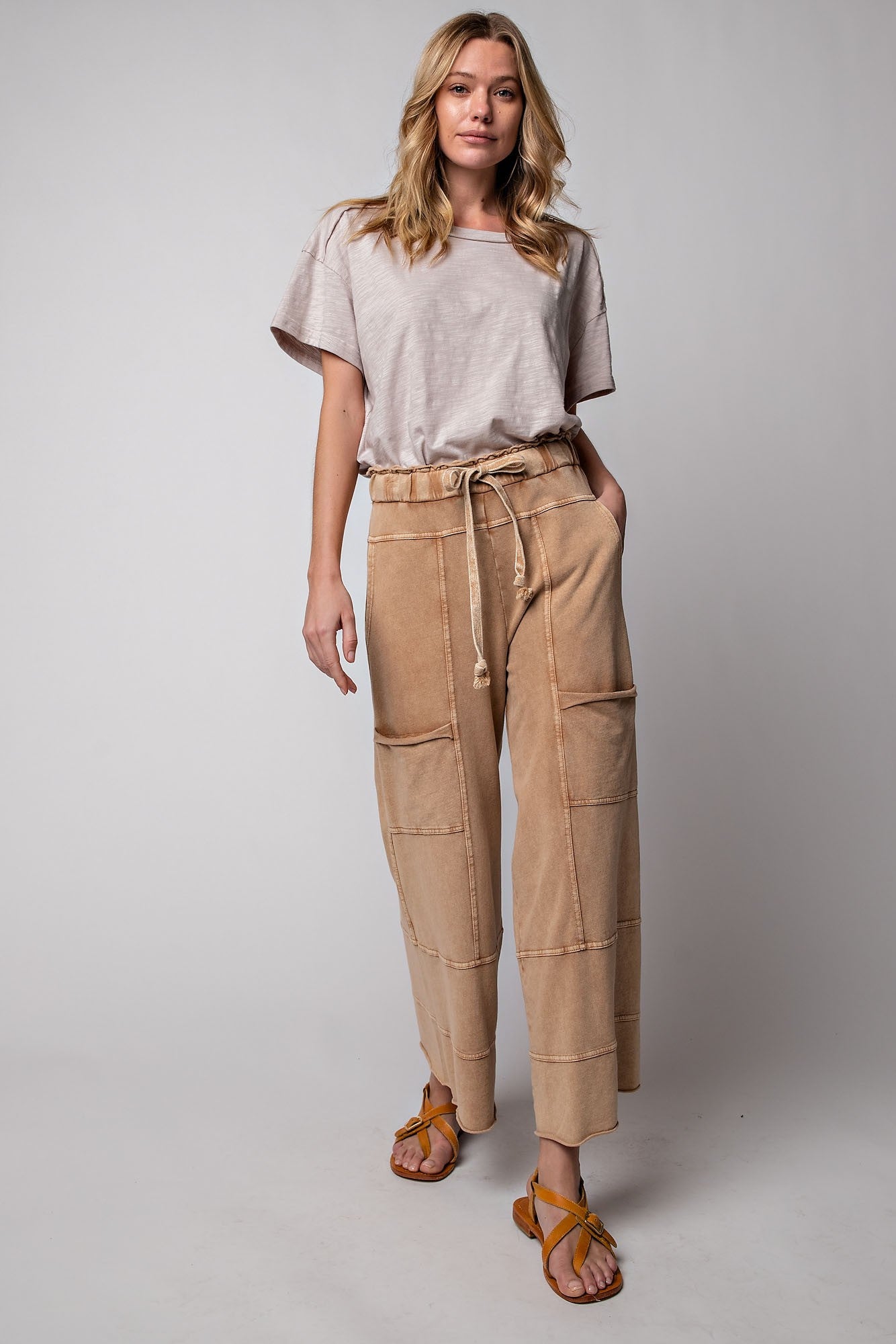 easy going pant-camel