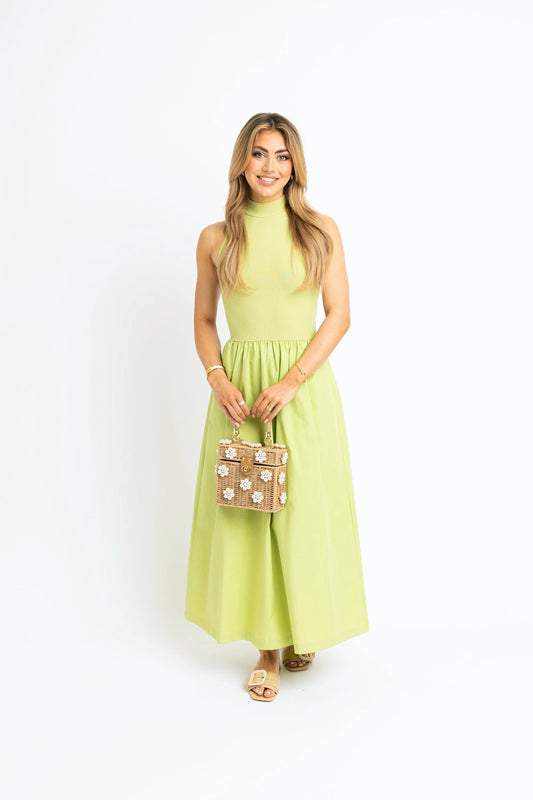 Solid Mock Maxi Dress
