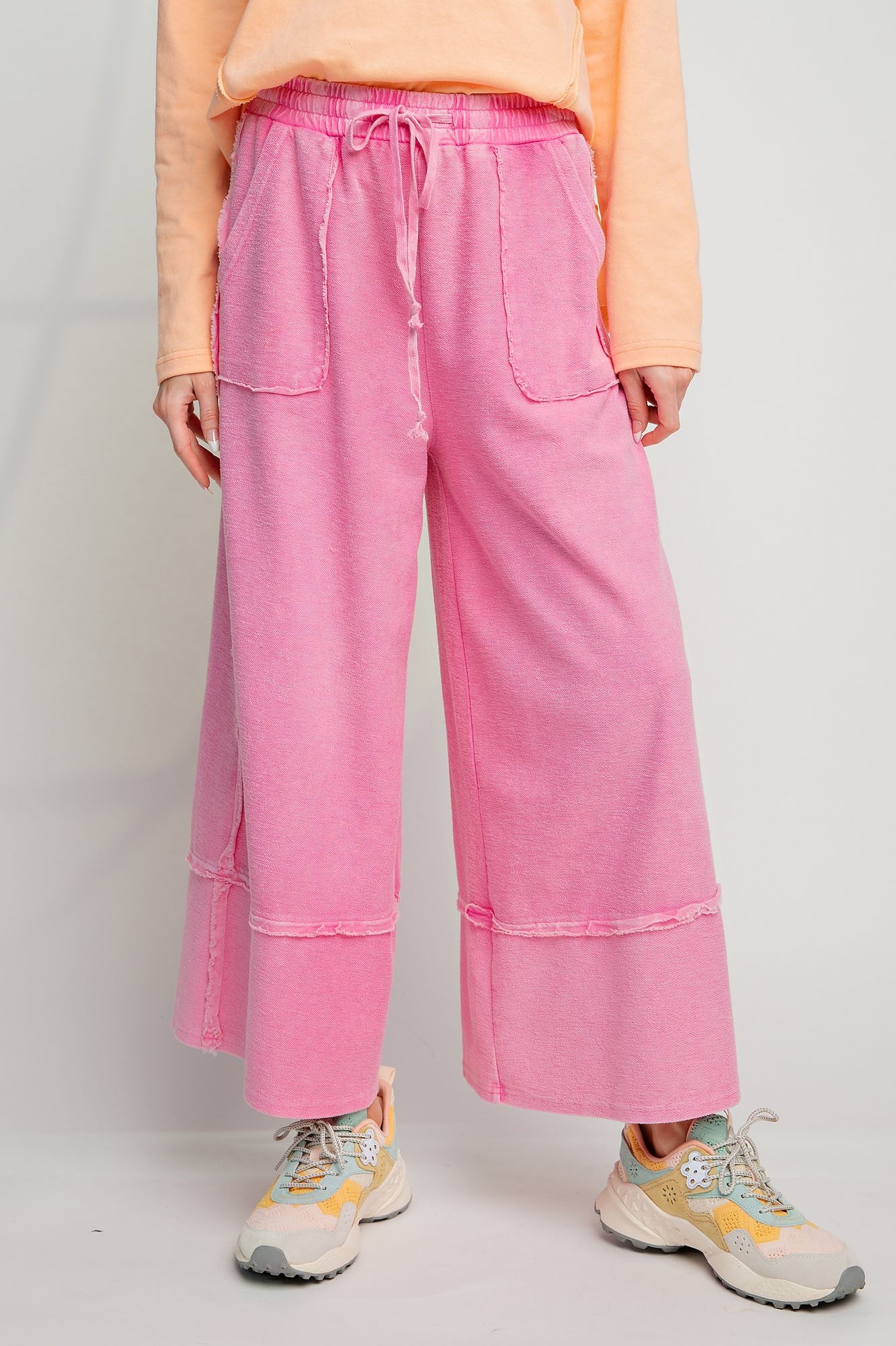 Pink Terry Knit Pants *RESTOCK*