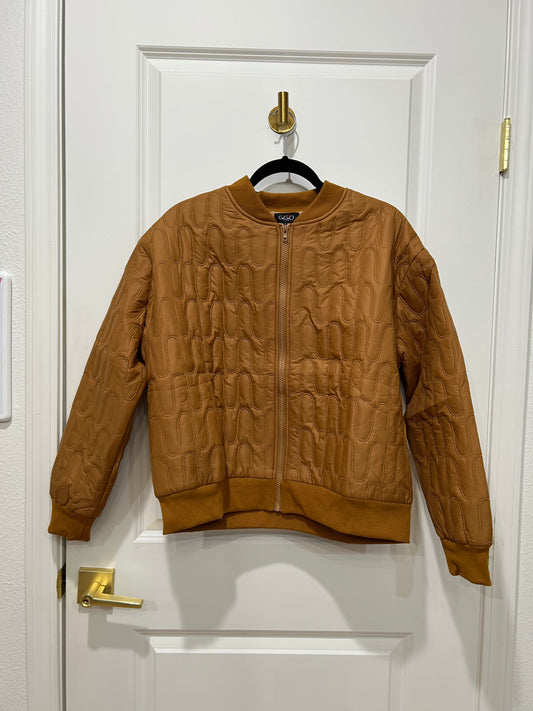 Walnut quilted jacket