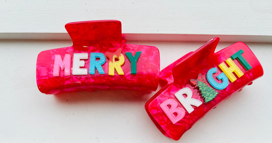 Merry bright hair clip