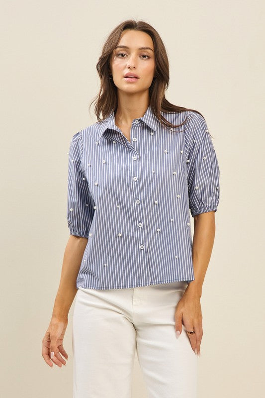 pearl stripe shirt