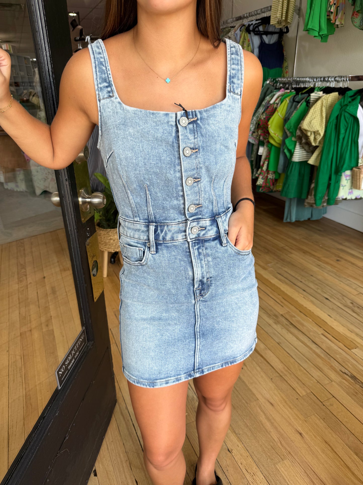Vintage Denim Mini Dress