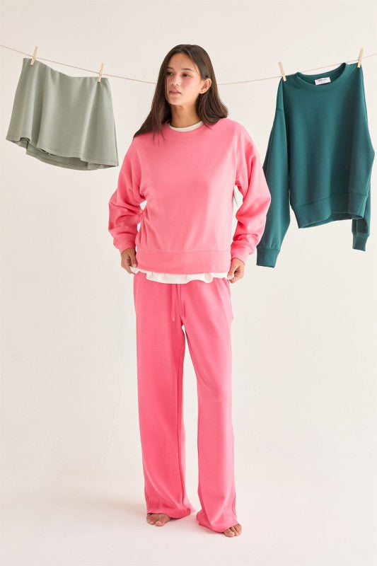 Taffy pink pant set