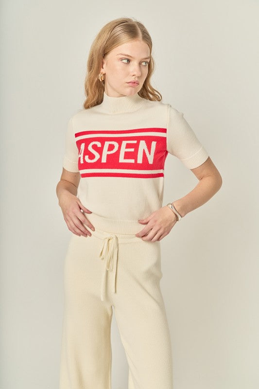 Motif sweater Apres Red/Cream