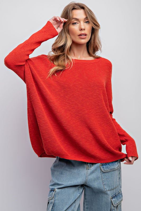 Knitted sweater top