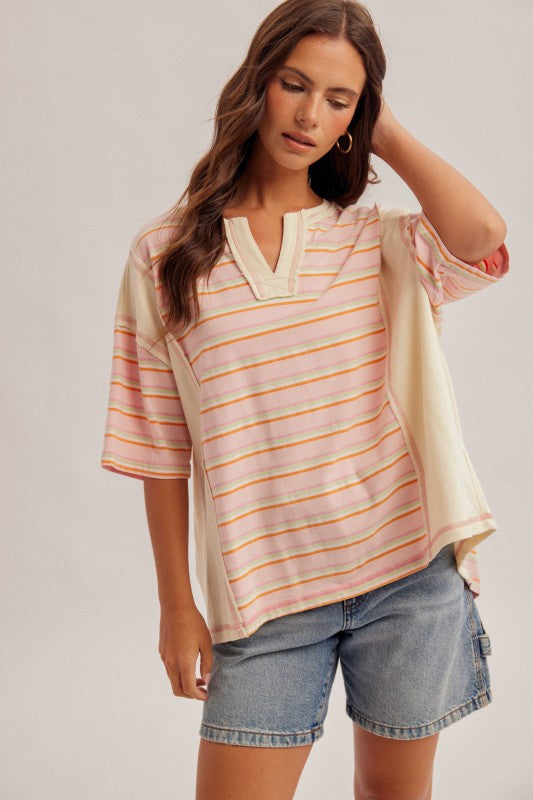 Candy striped top