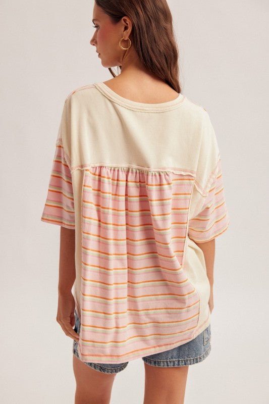 Candy striped top