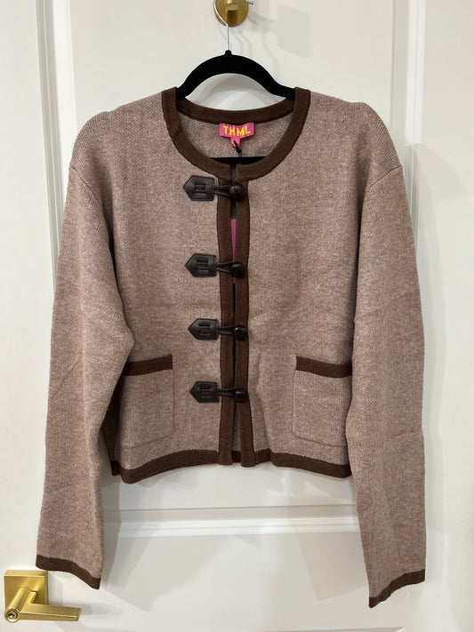 button knit cardigan