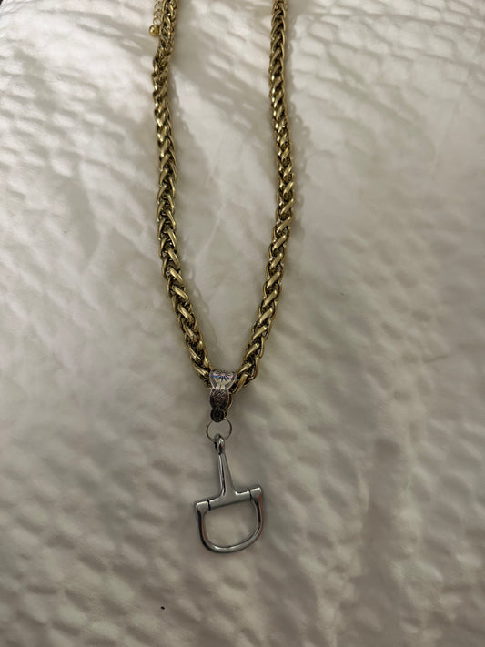 Small horse bit necklace
