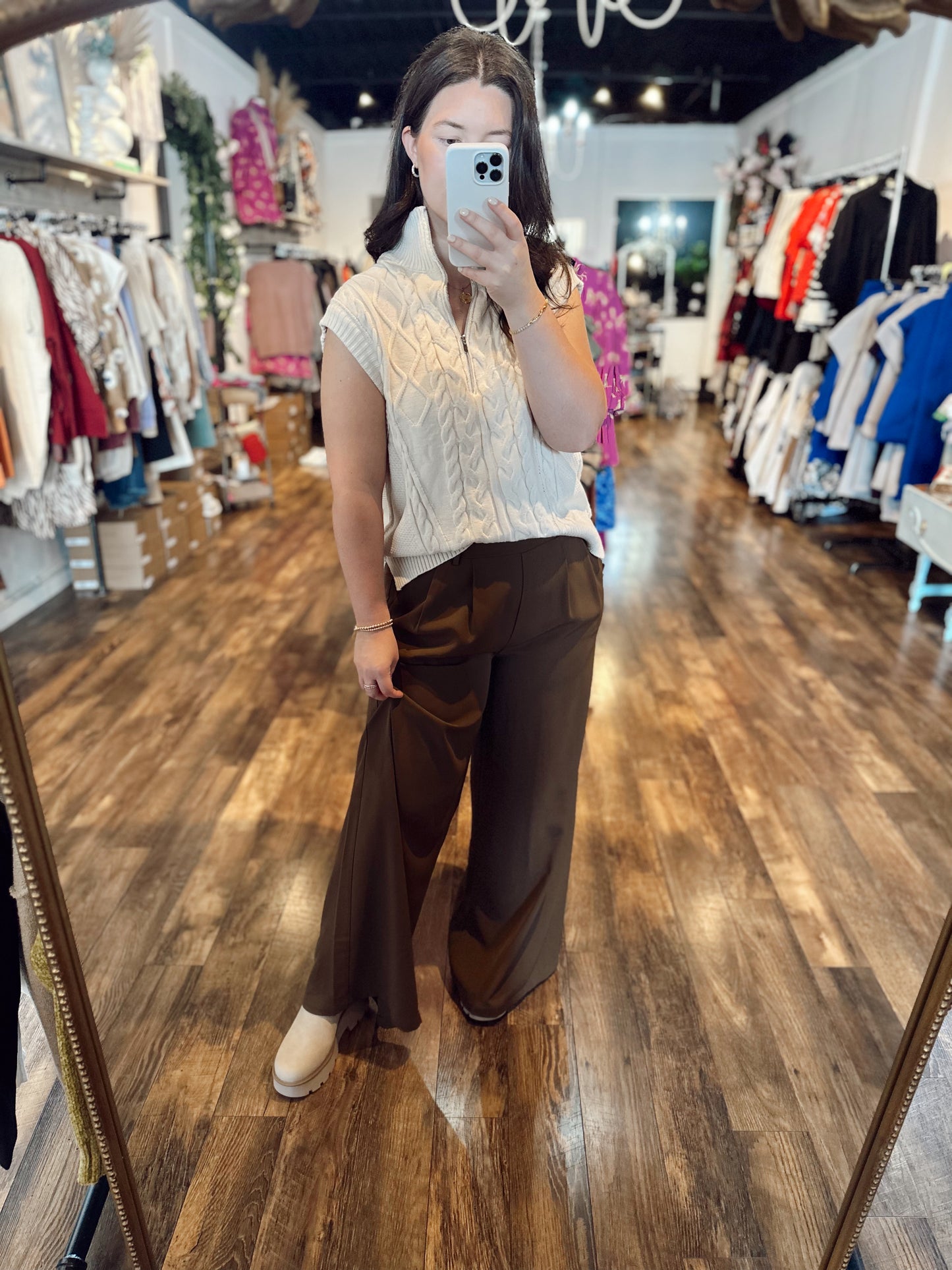 Fall About Brown Trouser Pants