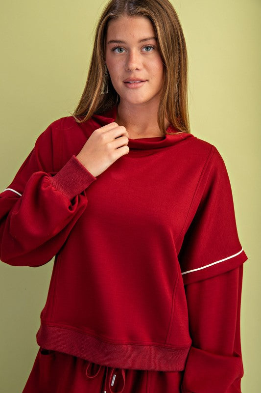 elevated super soft mockneck sweatshirt (2 colors)