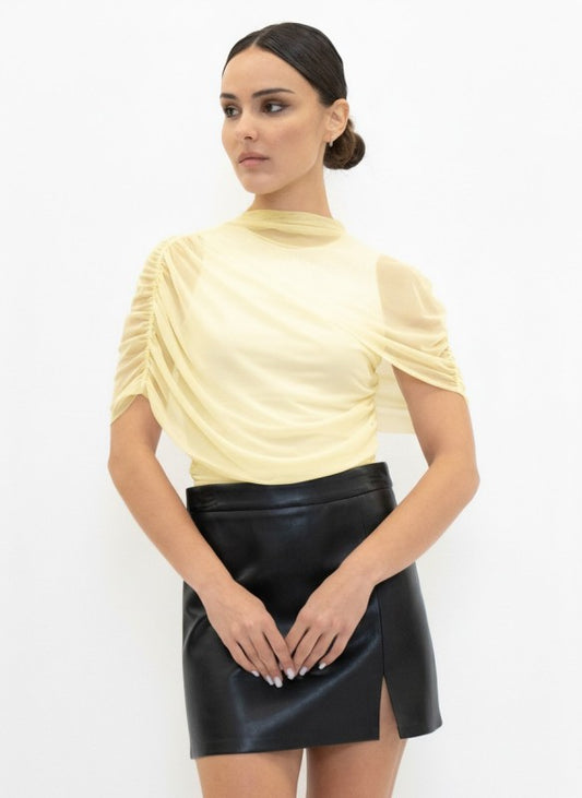 asymmetric ruch top (2 colors)