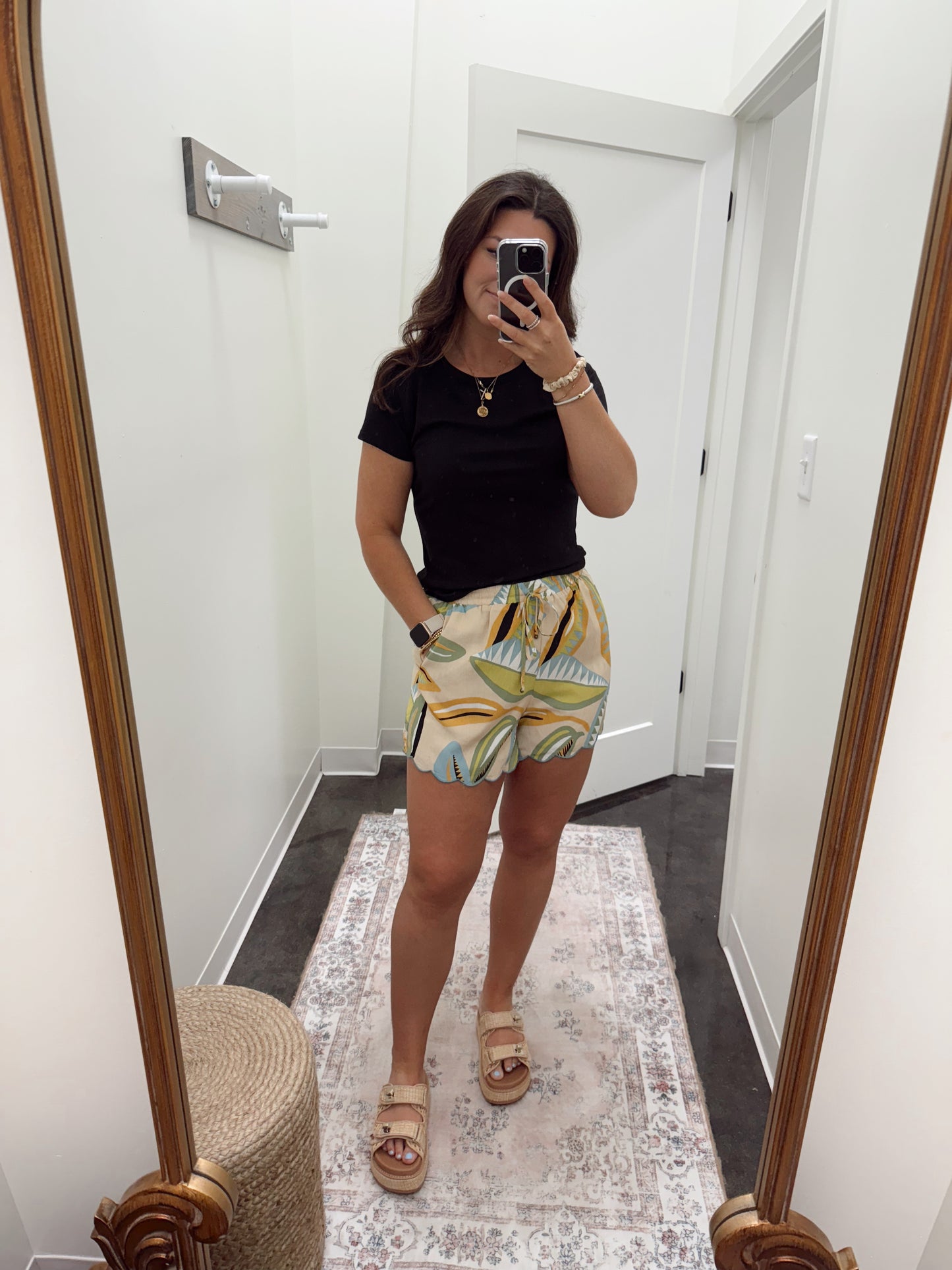 Abstract leaf short set