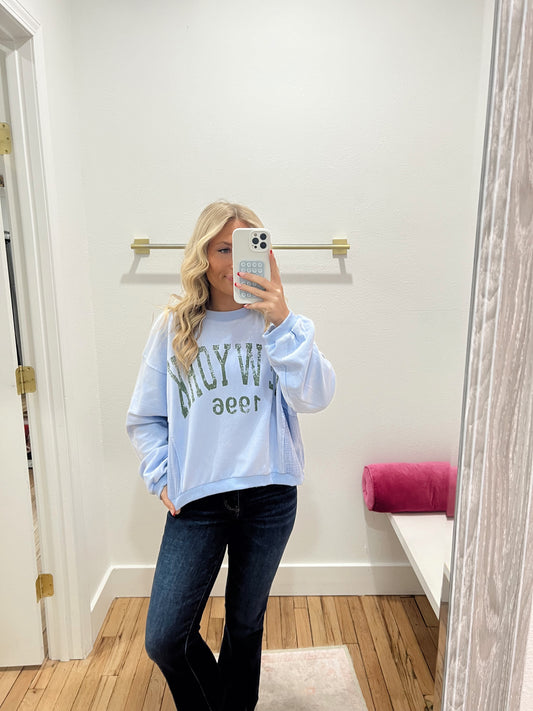 periwinkle new york sweatshirt
