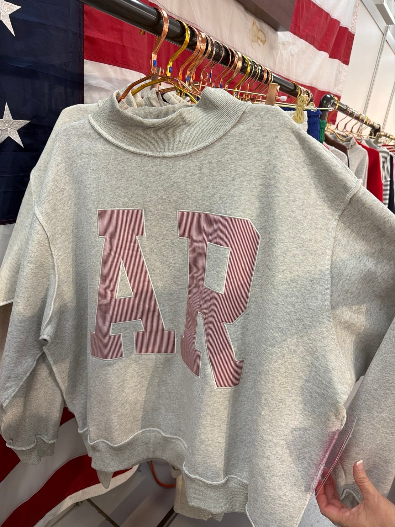 AR Mock neck sweatshirt