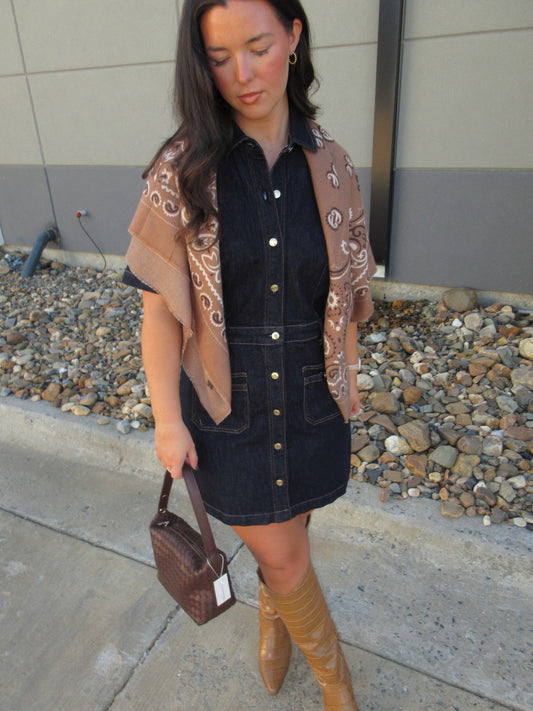 The Crush Denim Dress Midnight Air - Z Supply