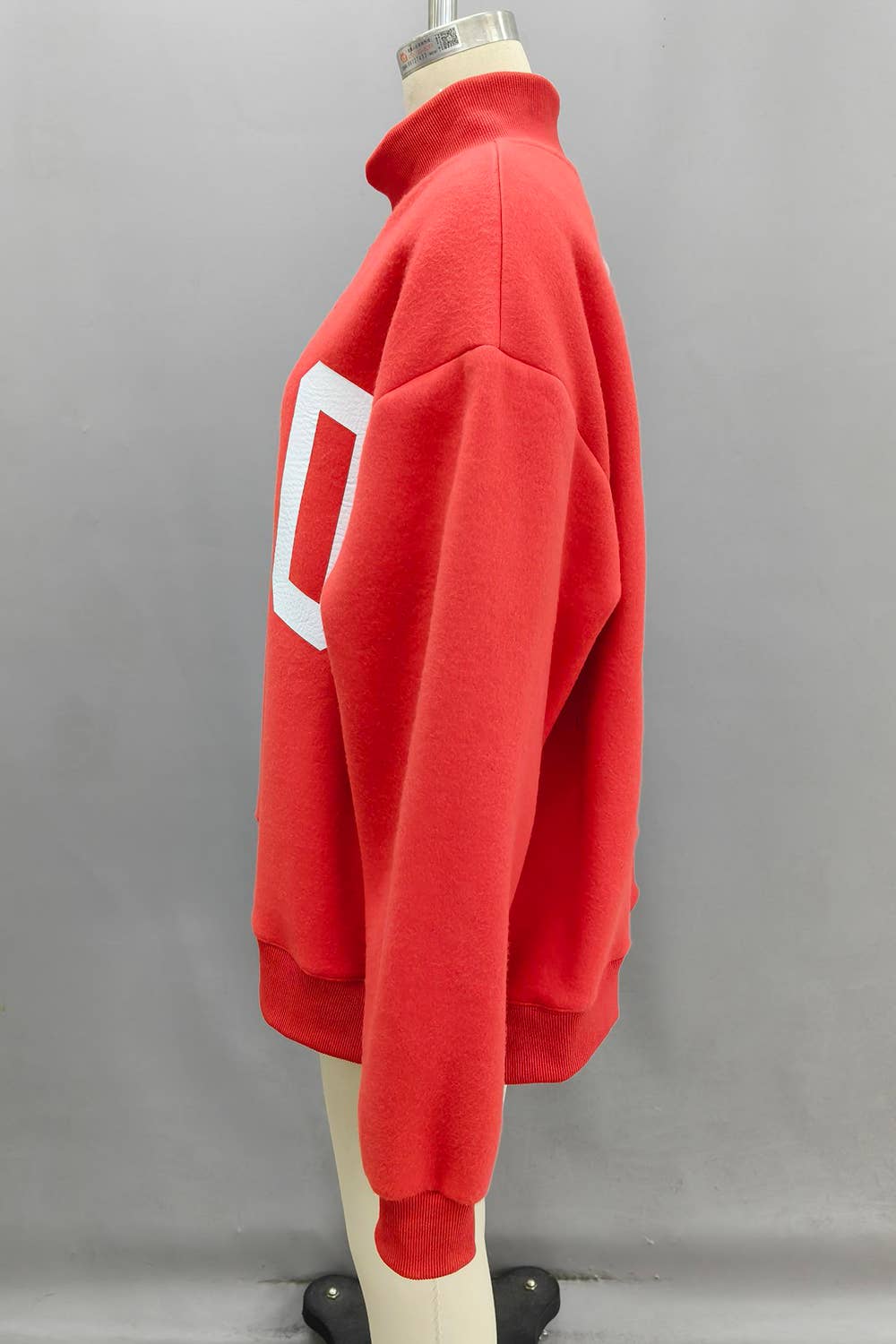 CIAO Print Reversible Mock Neck Sweatshirt