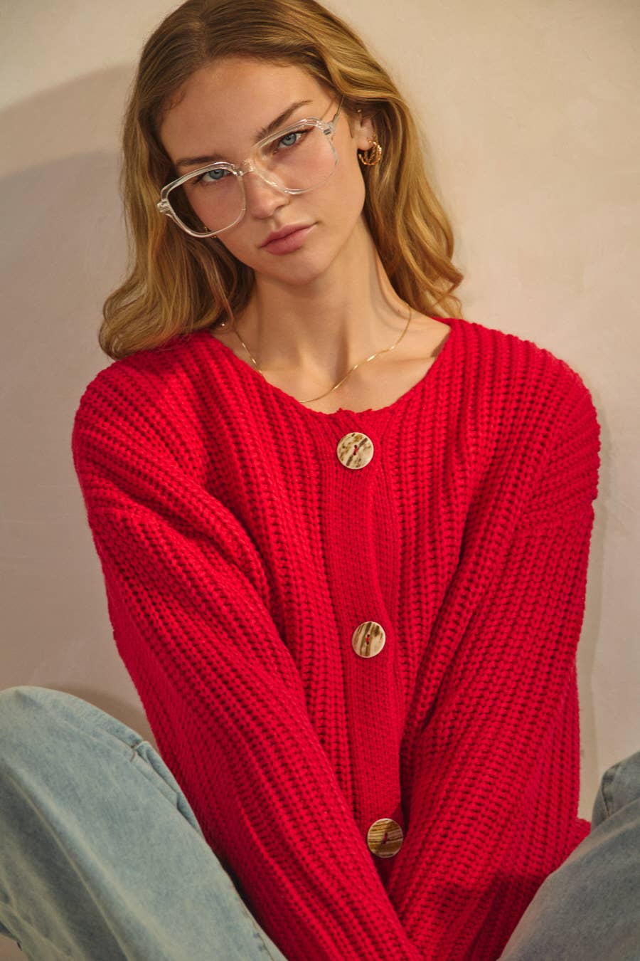 Knitted Long Sleeve Cardigan