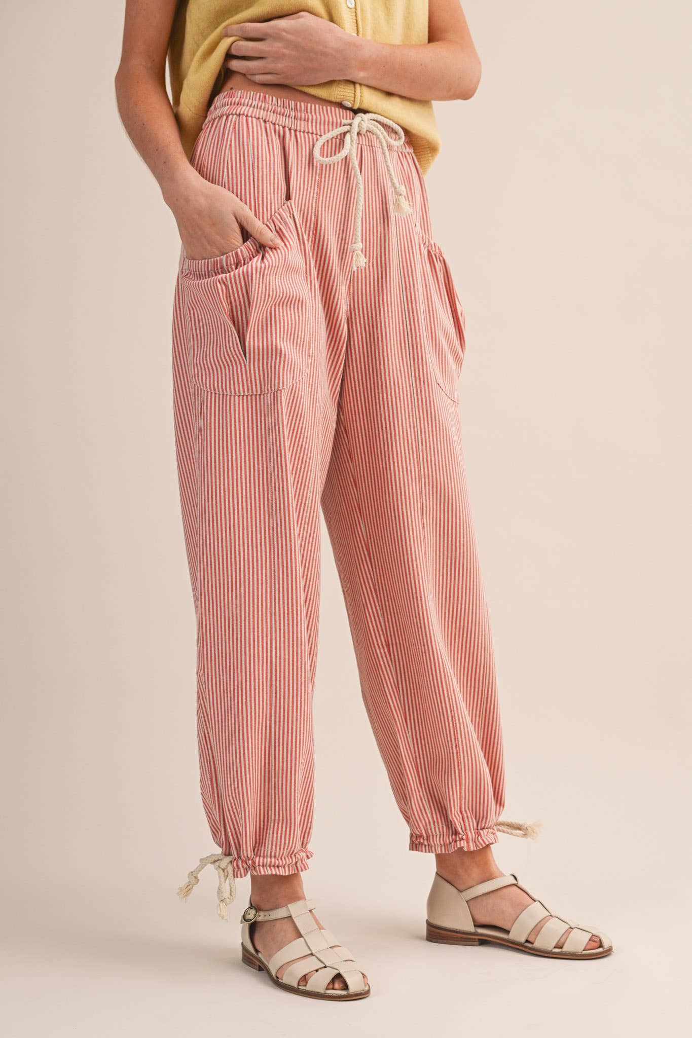 STRIPED PARACHUTE PANTS