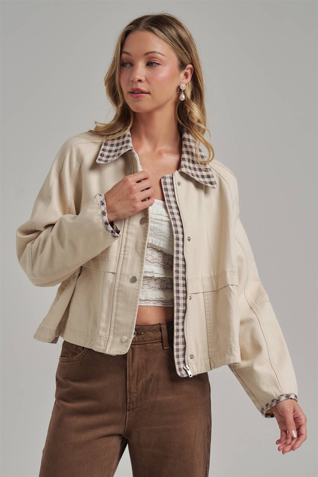 VINTAGE OXFORD CANVAS TWILL FALL JACKET_