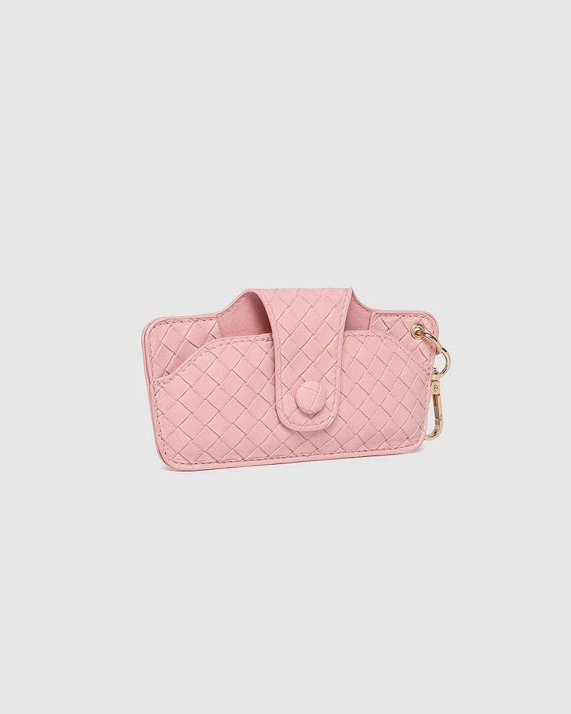 Skittle Sunglass Case - Woven Pastel Pink