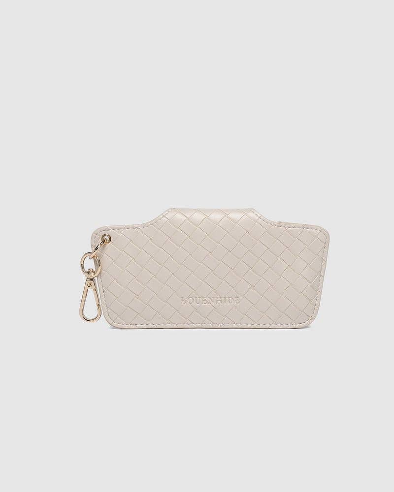 Skittle Sunglass Case - Woven Vanilla