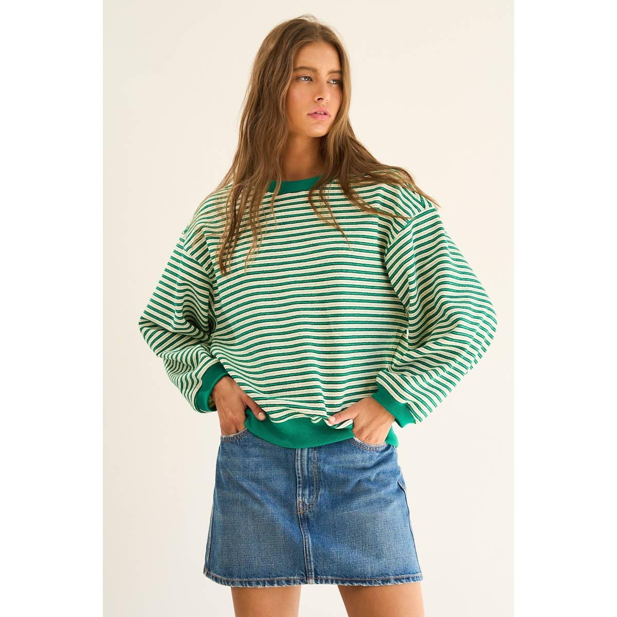 Relaxed Striped Pullover