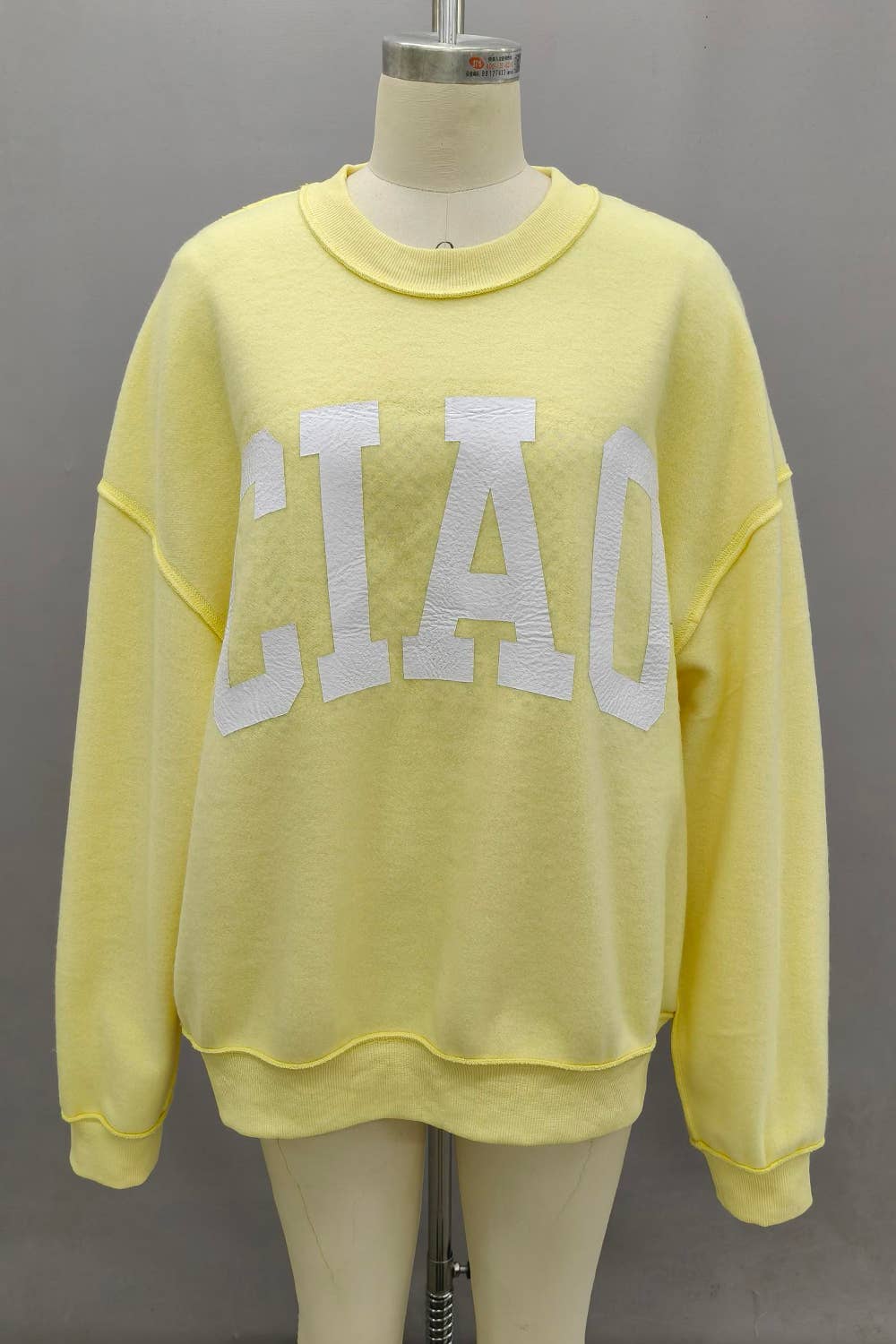 CIAO Print Reversible Mock Neck Sweatshirt