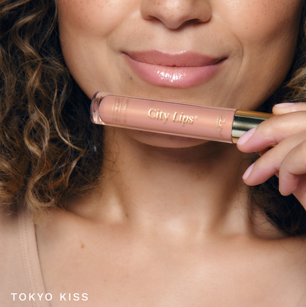 City Lips® - Plumping Lip Gloss -Tokyo Kiss -Sheer Cool Nude