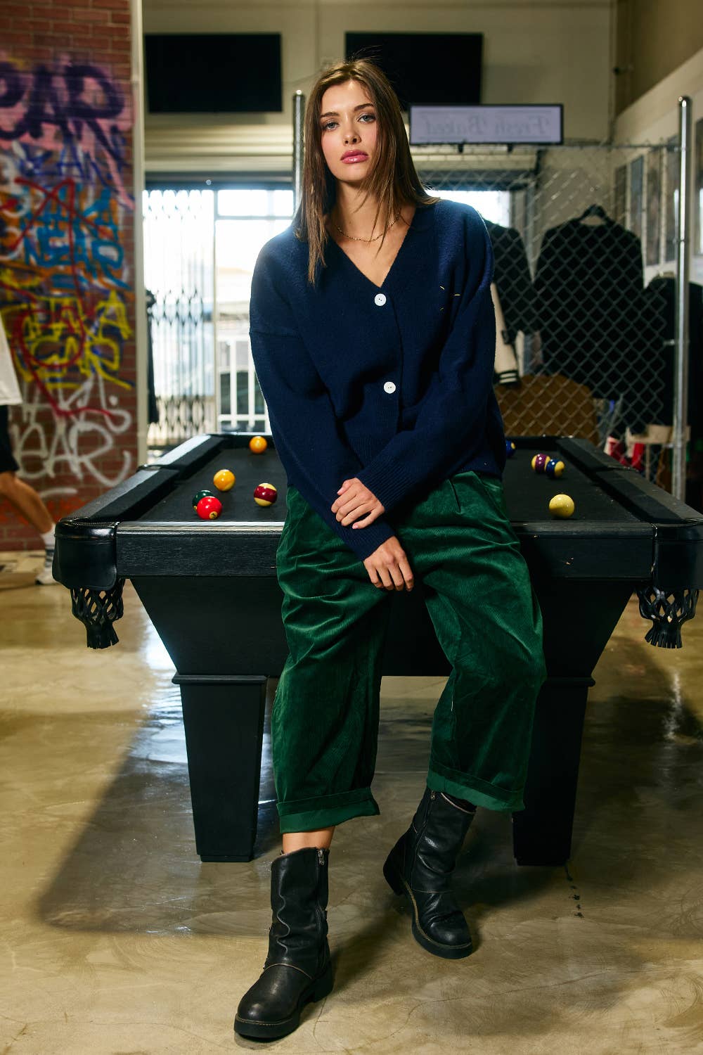 Lucky Duck V-Neck Cardigan