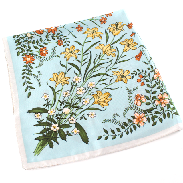 S25095 Floral Square Scarf (28"x28")