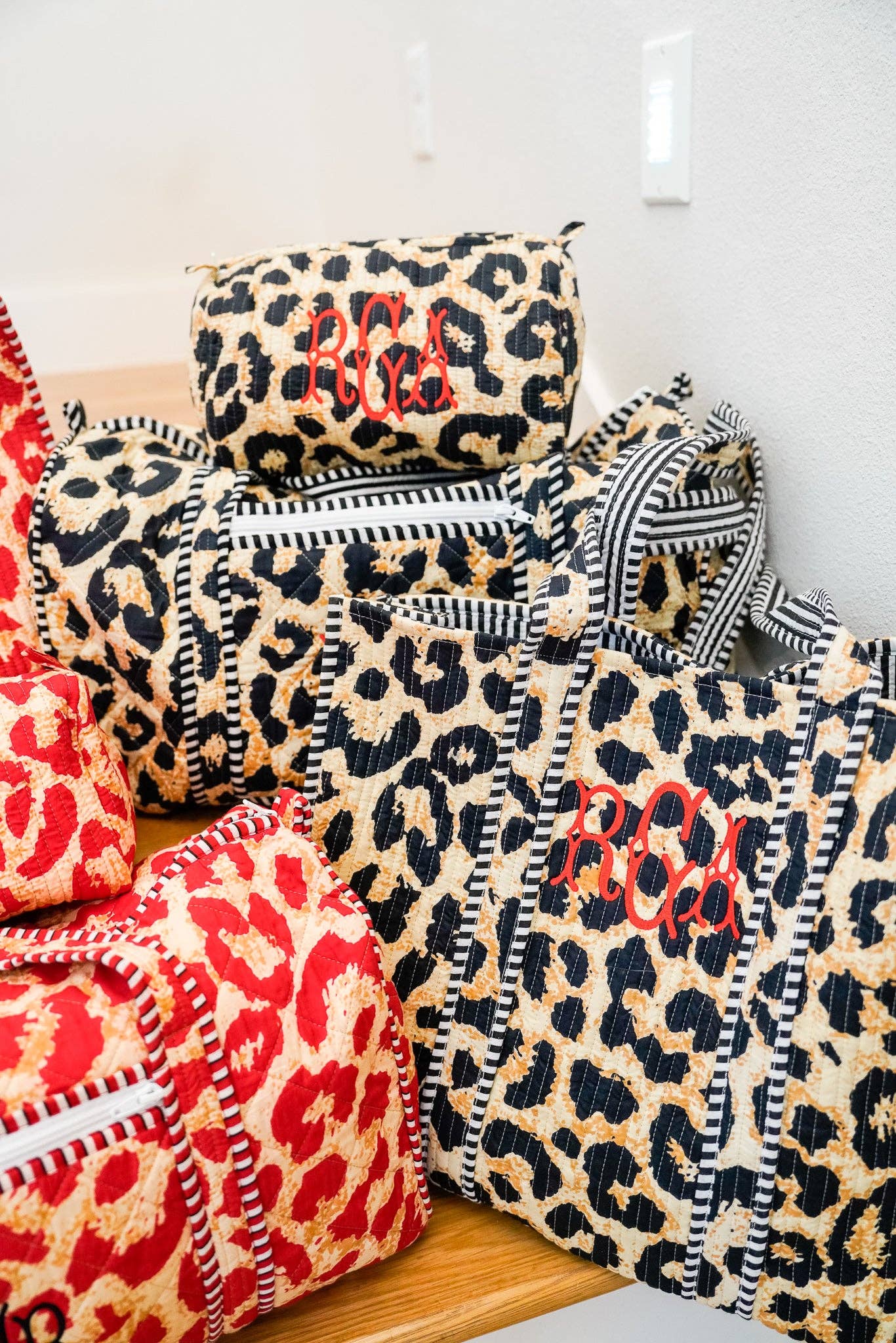 Quilted Block Print - Leopard Collection