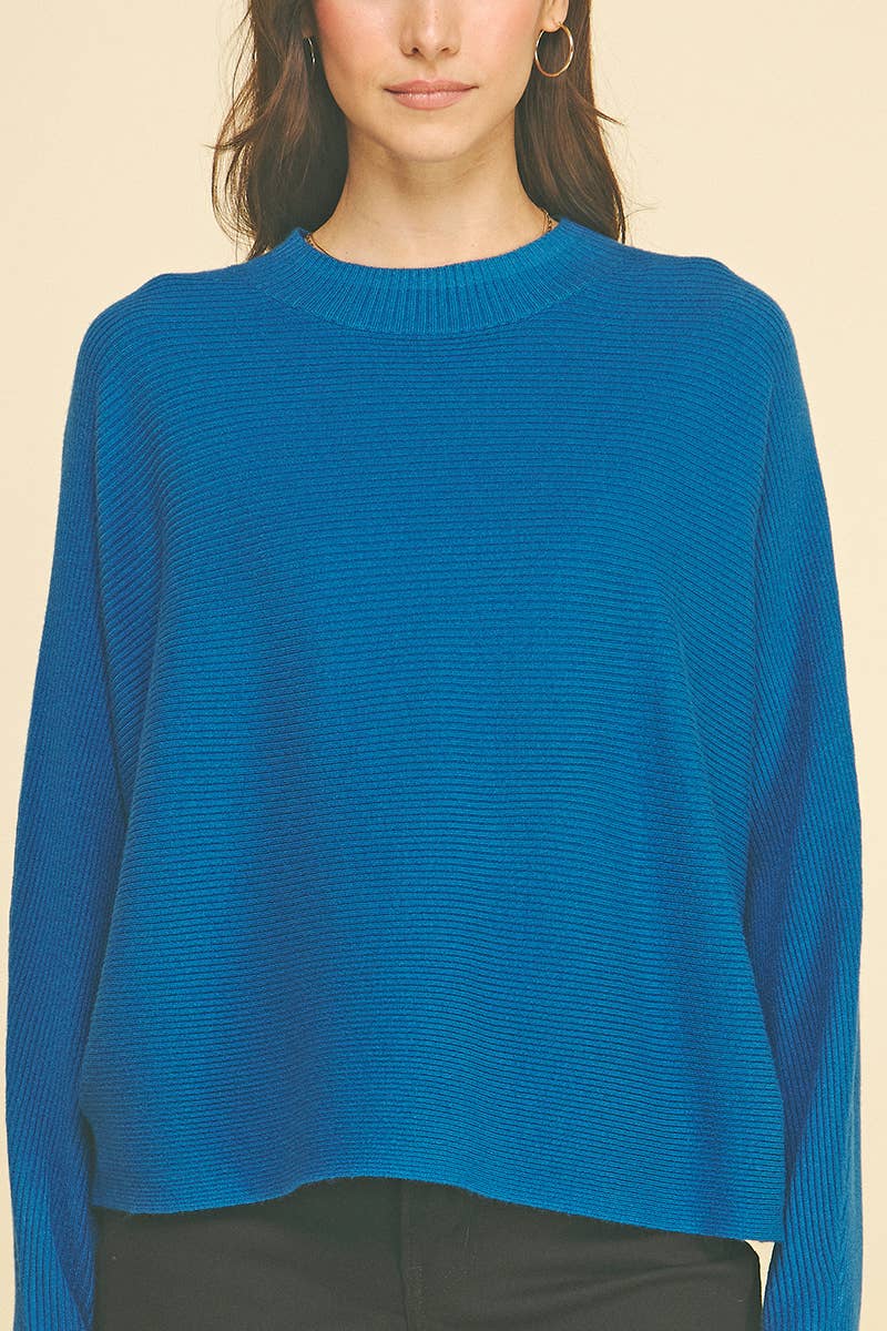 DOLMAN SLEEVES SWEATER TOP