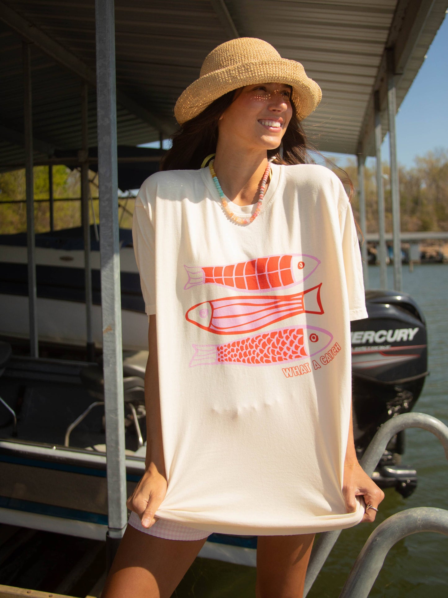 WHAT A CATCH FISH TEE