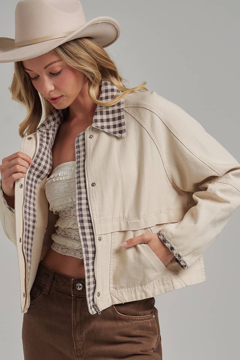 VINTAGE OXFORD CANVAS TWILL FALL JACKET_