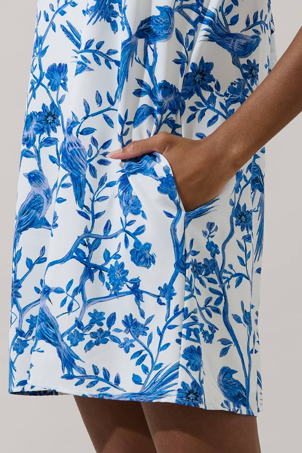 Ciela Floral Benson Trapeze Mini Dress