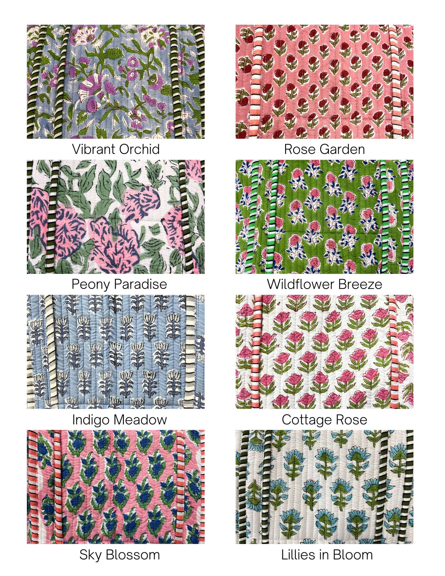 Quilted Block - Print Tote Bag