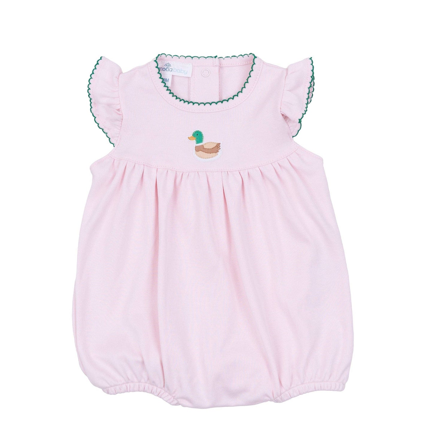 Mini Mallard Embroidered Bubble - Pink