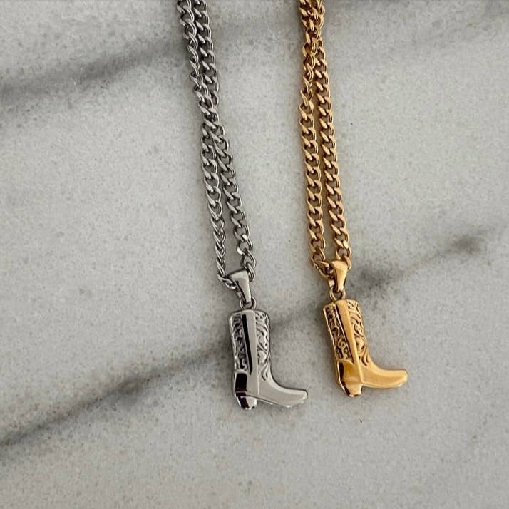 COWGIRL BOOT NECKLACE