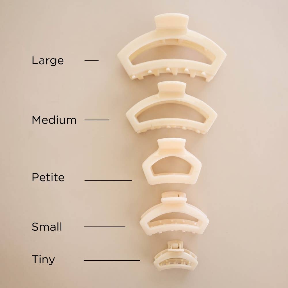 Open | Almond Beige | Petite Claw Clip