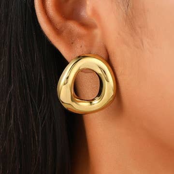 Gold Plated Kait Open Studs - 2 Styles